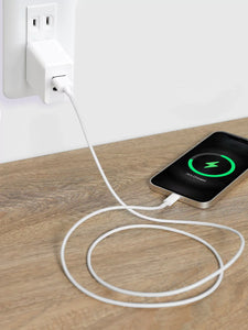 Dual Port USB-C + USB-A Wall Charger