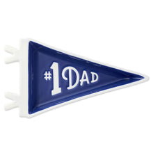 Load image into Gallery viewer, Hallmark #1 Dad Pennant-Shaped Trinket Tray

