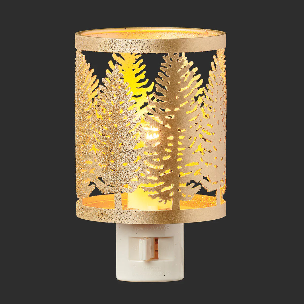 Roman Lights Gold Tree Cutout Pattern Night-Light