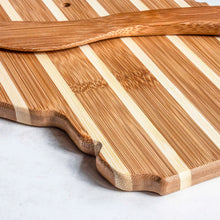 Load image into Gallery viewer, Totally Bamboo Wisconsin Serving Board with Spreader Knife Gift Set
