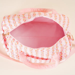 The Darling Effect On-The-Go Quilted Weekender Bag-Petal Parade Pink