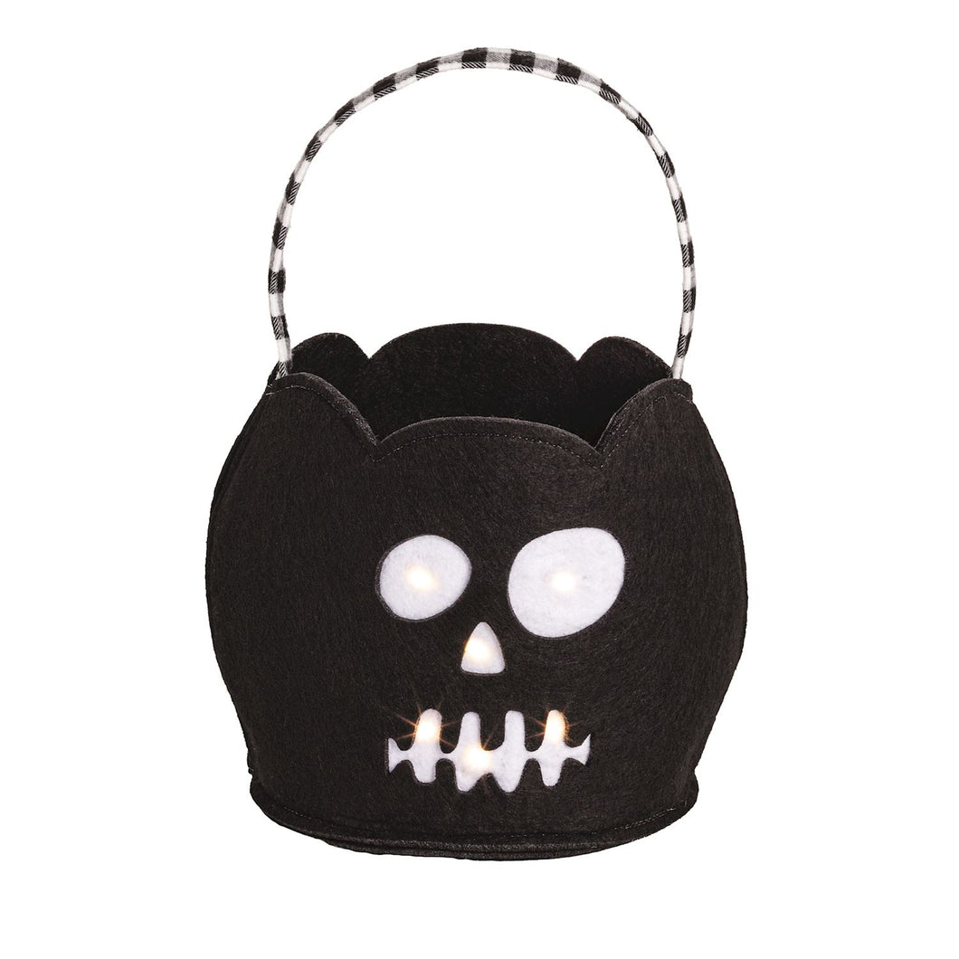 Mud Pie Skeleton Led Treat Bucket