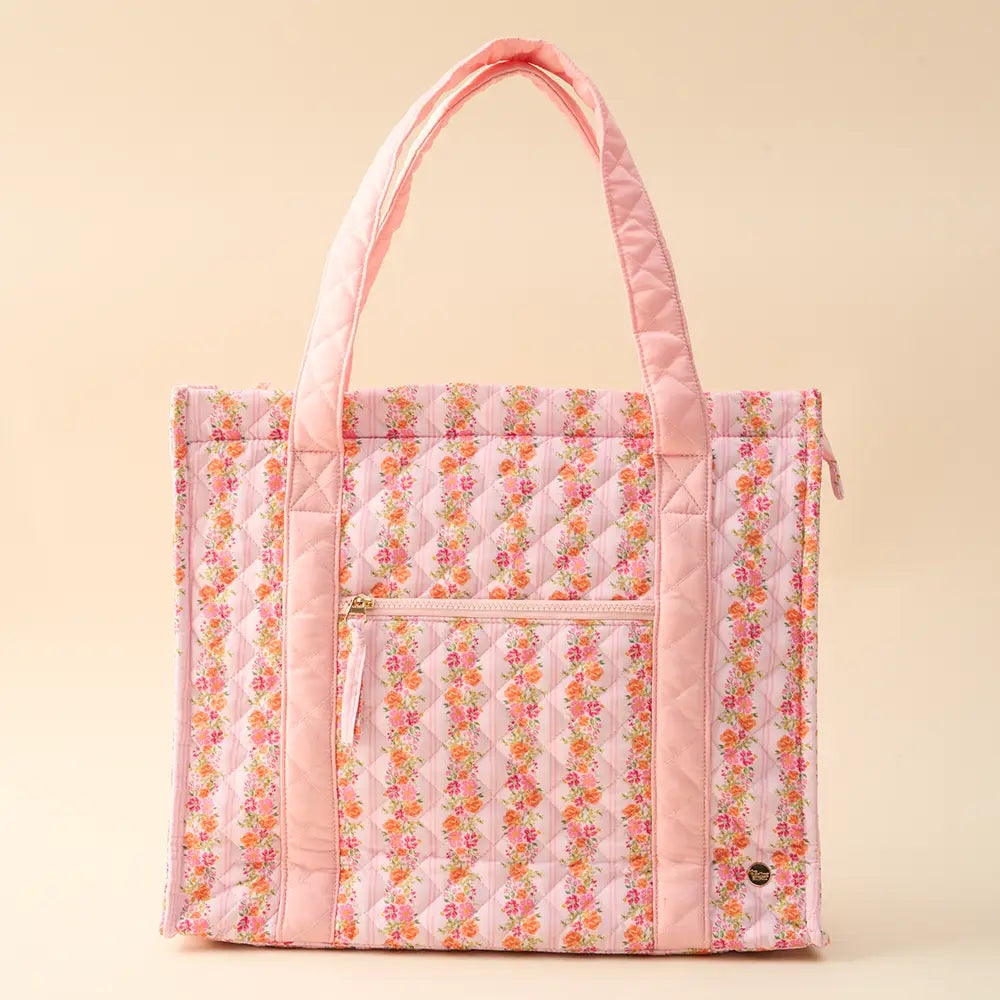 The Darling Effect Quilted Tote Bag - Petal Parade Pink