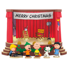 Load image into Gallery viewer, Hallmark The Peanuts® Gang Merry Christmas, Charlie Brown! Tabletop Decoration With Light and Sound
