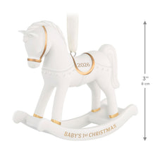 Load image into Gallery viewer, Hallmark Baby's First Christmas Rocking Horse 2026 Porcelain Ornament
