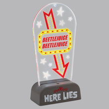 Load image into Gallery viewer, Hallmark Beetlejuice™ Light-Up Tabletop Sign, 10.5&quot;

