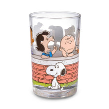 Load image into Gallery viewer, Hallmark Peanuts® Gang at Brick Wall Collectible Drinking Glass, 13.5 oz.
