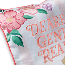 Load image into Gallery viewer, Hallmark Bridgerton Dearest Gentle Reader Throw Pillow, 18x18
