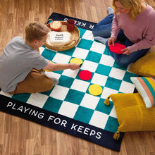 Load image into Gallery viewer, Hallmark Game Night Checkerboard Blanket With Playing Pieces
