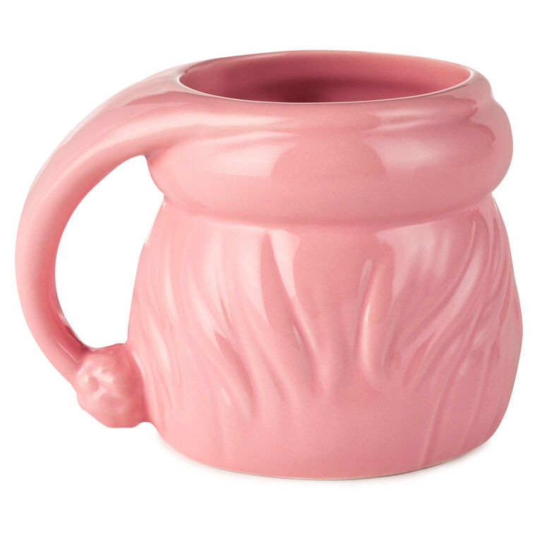Hallmark Coral Pink Sculpted Santa Mug - Thumbnail 2