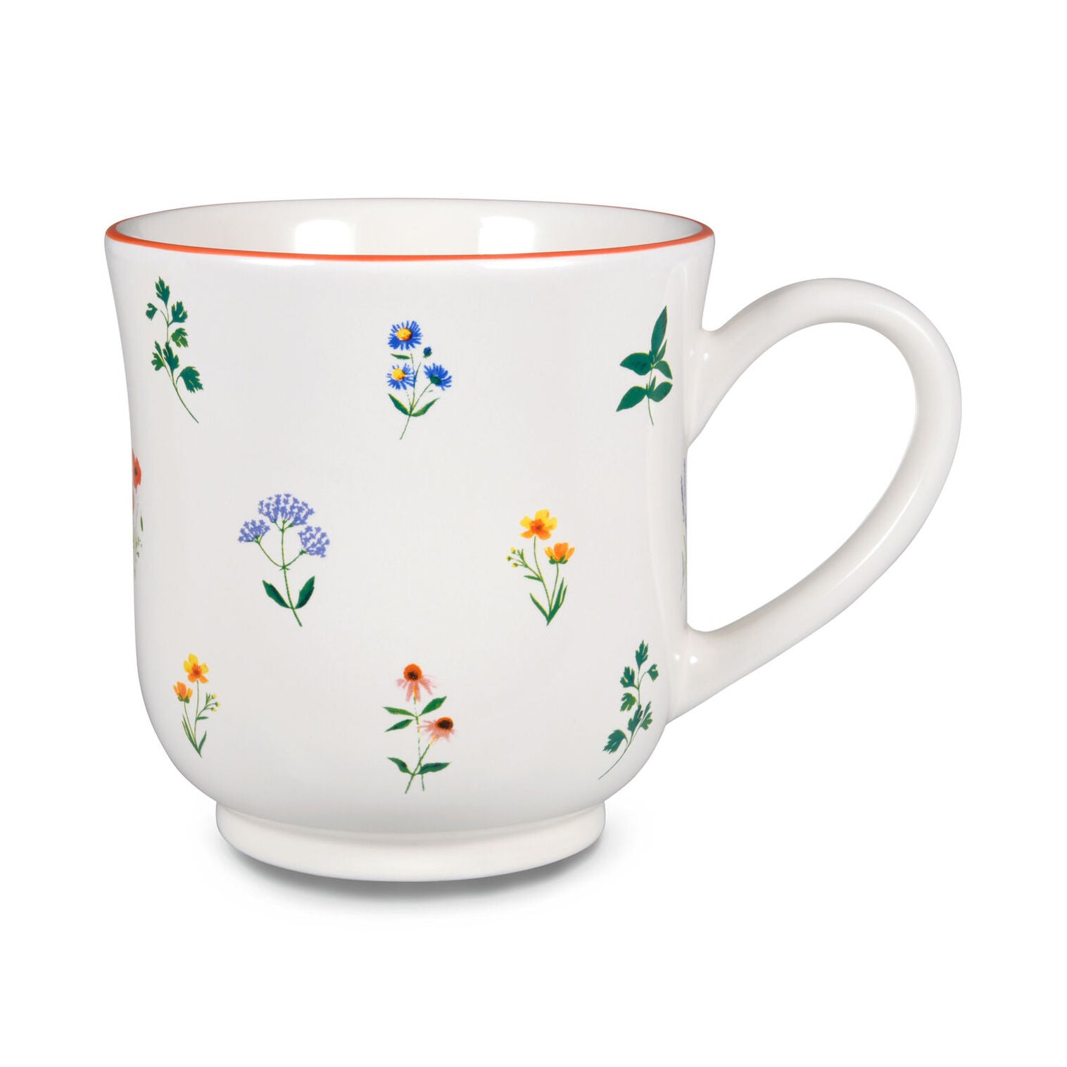 Hallmark Floral Patterns on White Mug