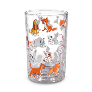 Hallmark Disney Cats and Dogs Collectible Drinking Glass, 13.5