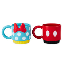 Load image into Gallery viewer, Hallmark Disney Mickey Mouse and Minnie Mouse Stacking Mugs, Set of 2
