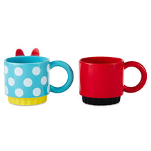 Load image into Gallery viewer, Hallmark Disney Mickey Mouse and Minnie Mouse Stacking Mugs, Set of 2
