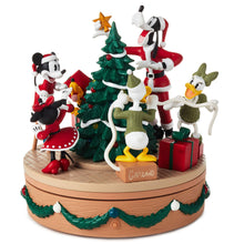 Load image into Gallery viewer, Hallmark Disney Mickey Mouse and Friends Christmas Musical Figurine With Light and Motion
