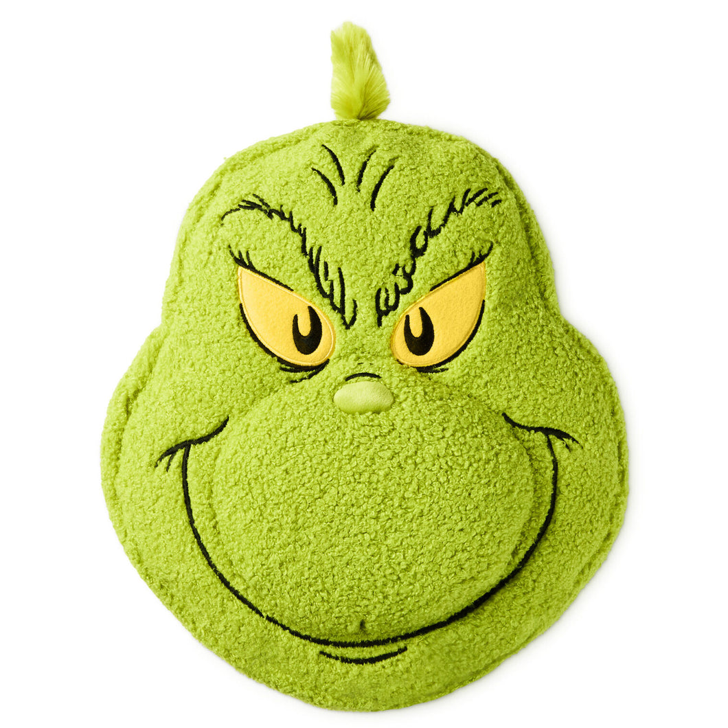 Hallmark Dr. Seuss's How the Grinch Stole Christmas!™ Grinch Face Pillow