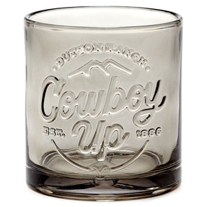 Hallmark Yellowstone Dutton Ranch Cowboy Up Lowball Glass, 9.5 oz.