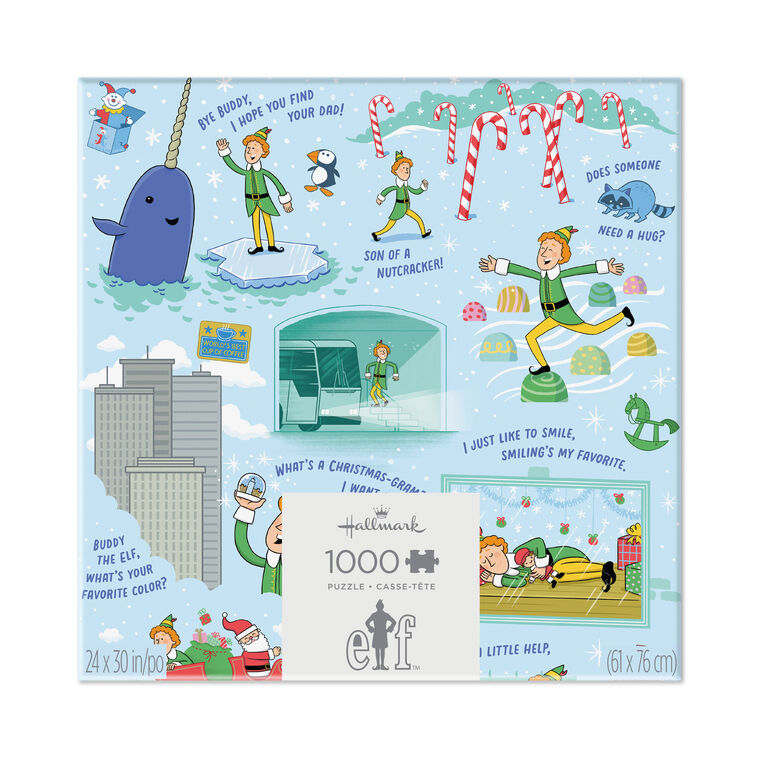 Hallmark Elf Journey to New York 1000-Piece Jigsaw Puzzle