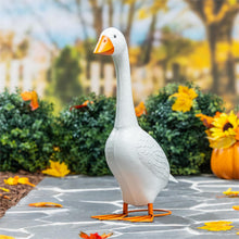 Load image into Gallery viewer, Giddy the Porch Goose Statue, Metal, 21"H
