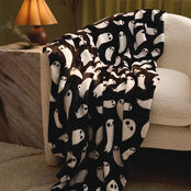 Load image into Gallery viewer, Hallmark Grinning Ghosts Throw Blanket, 50x60)
