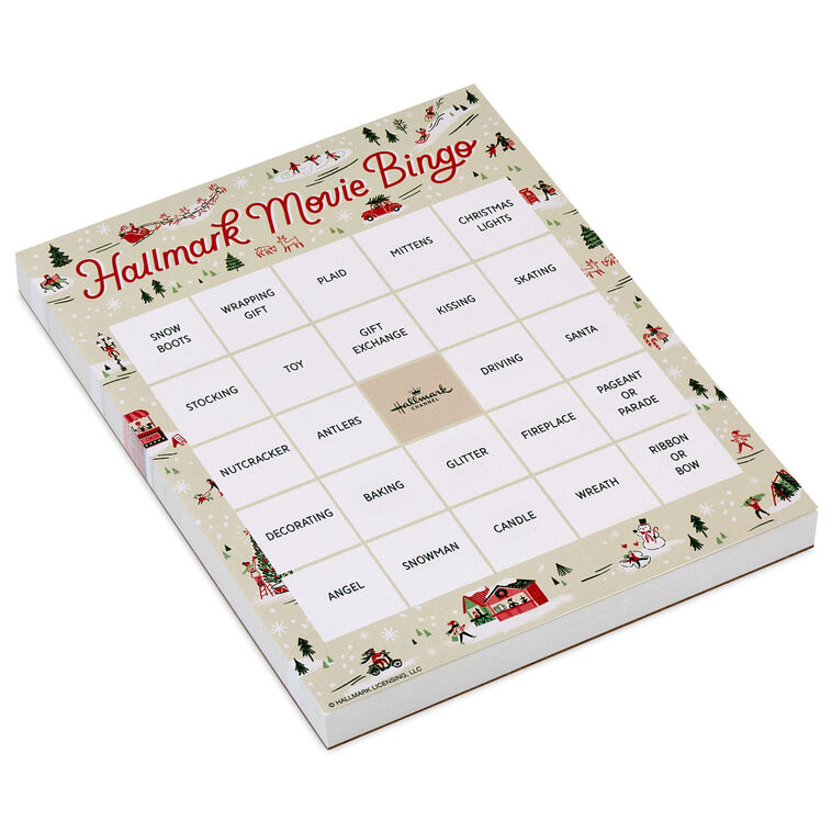 Hallmark Channel Christmas Movie Bingo Game Pad