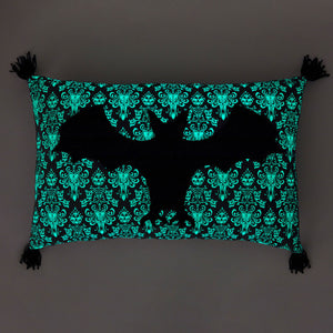 Hallmark Disney The Haunted Mansion Glow-in-the-Dark Bat Pillow, 12x20
