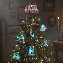 Load image into Gallery viewer, Hallmark The Haunted Mansion Collection The Haunted Mansion Musical Christmas Tree Topper With Light
