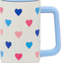 Load image into Gallery viewer, Hallmark Colorful Hearts Insulated Travel Cup With Straw, 40 oz.
