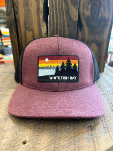 Whitefish Bay Trucker Hat - Maroon