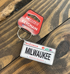 Milwaukee Wisconsin License Plate Keychain