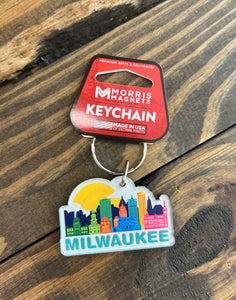 Milwaukee Wisconsin Keychain - Skyline