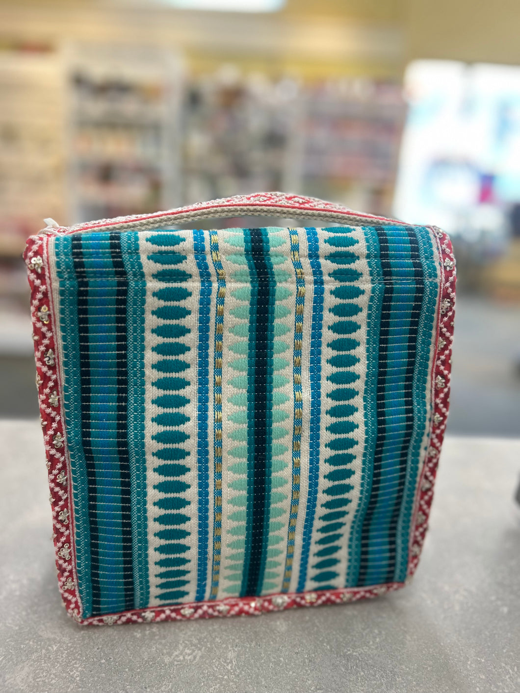 Jen & Co. Mary Grace Cotton Toiletry Bag