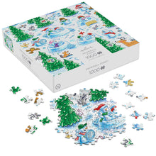Load image into Gallery viewer, Hallmark Snowball Fight! 1000-Piece Jigsaw Puzzle
