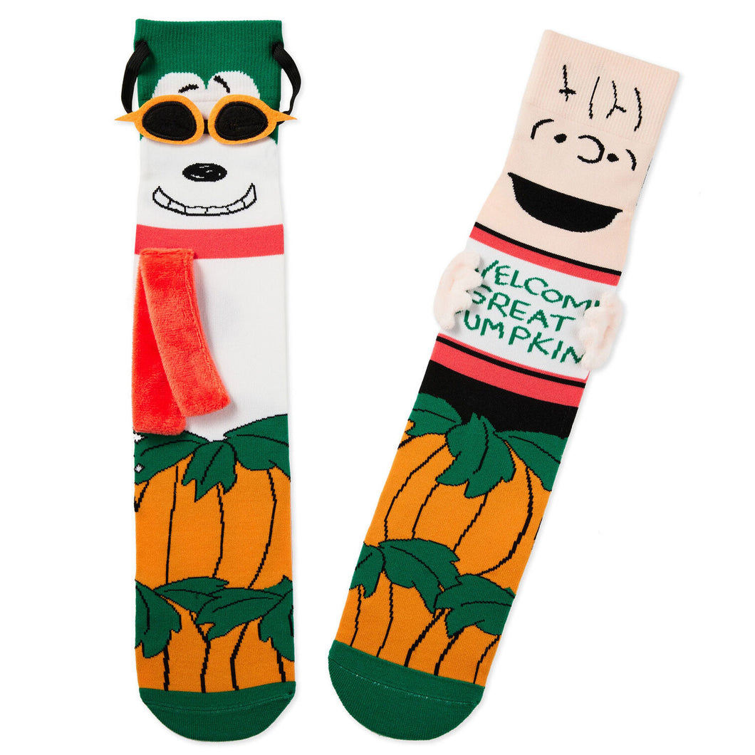 Hallmark Great Pumpkin Linus and Flying Ace Adult Socks