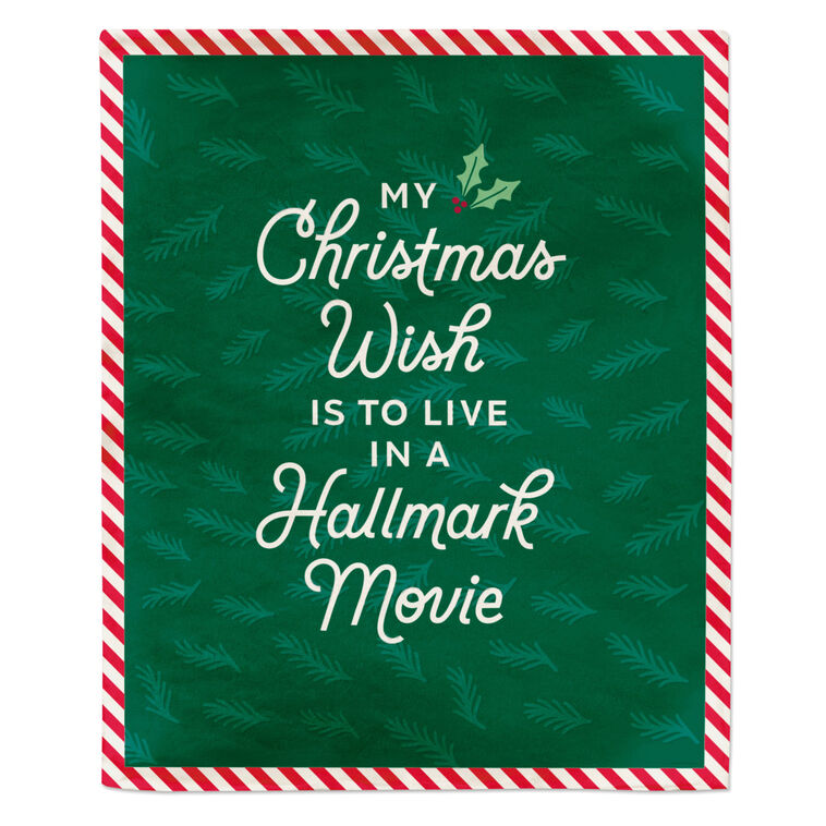 Hallmark Hallmark Channel My Christmas Wish Throw Blanket, 50x60