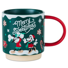 Load image into Gallery viewer, Hallmark Disney Mickey and Minnie Merry Sweetsmas Mug, 16 oz.
