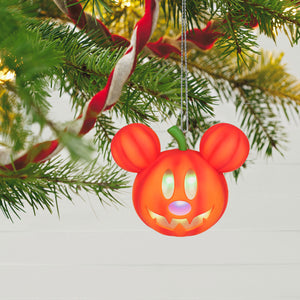 Hallmark Keepsake Disney Mickey Mouse Mysterious Mickey Jack-o'-Lantern Ornament With Light