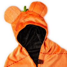 Load image into Gallery viewer, Hallmark Disney Mickey Mouse Jack-o'-Lantern Oversized Hooded Blanket, 70x50
