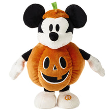 Load image into Gallery viewer, Hallmark Disney Jack-o&#39;-Lantern Mickey Mouse Plush With Sound and Motion, 12.5&quot;
