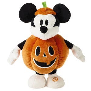 Hallmark Disney Jack-o'-Lantern Mickey Mouse Plush With Sound and Motion, 12.5"