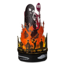 Load image into Gallery viewer, Hallmark Disney Tim Burton&#39;s The Nightmare Before Christmas Rotating Lamp With Sound
