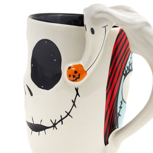 Hallmark  Disney Tim Burton's The Nightmare Before Christmas Jack and Sally Sculpted Mug, 15