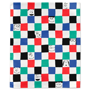 Hallmark Peanuts® Gang Checkered Throw Blanket, 50x60