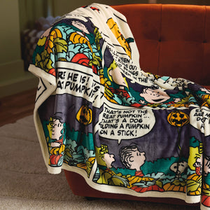 Hallmark Peanuts® Great Pumpkin Comic Strip Throw Blanket, 60x50