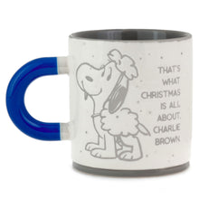 Load image into Gallery viewer, Hallmark Peanuts® Linus Nativity Speech Speckled Mug, 16 oz.
