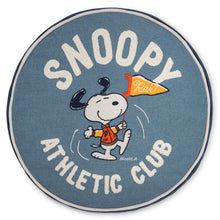 Load image into Gallery viewer, Hallmark Peanuts® Snoopy Athletic Club Round Pillow, 15.5"
