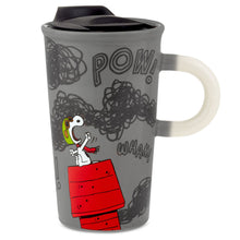 Load image into Gallery viewer, Hallmark Peanuts® Flying Ace Snoopy Color Changing Travel Mug, 16 oz.
