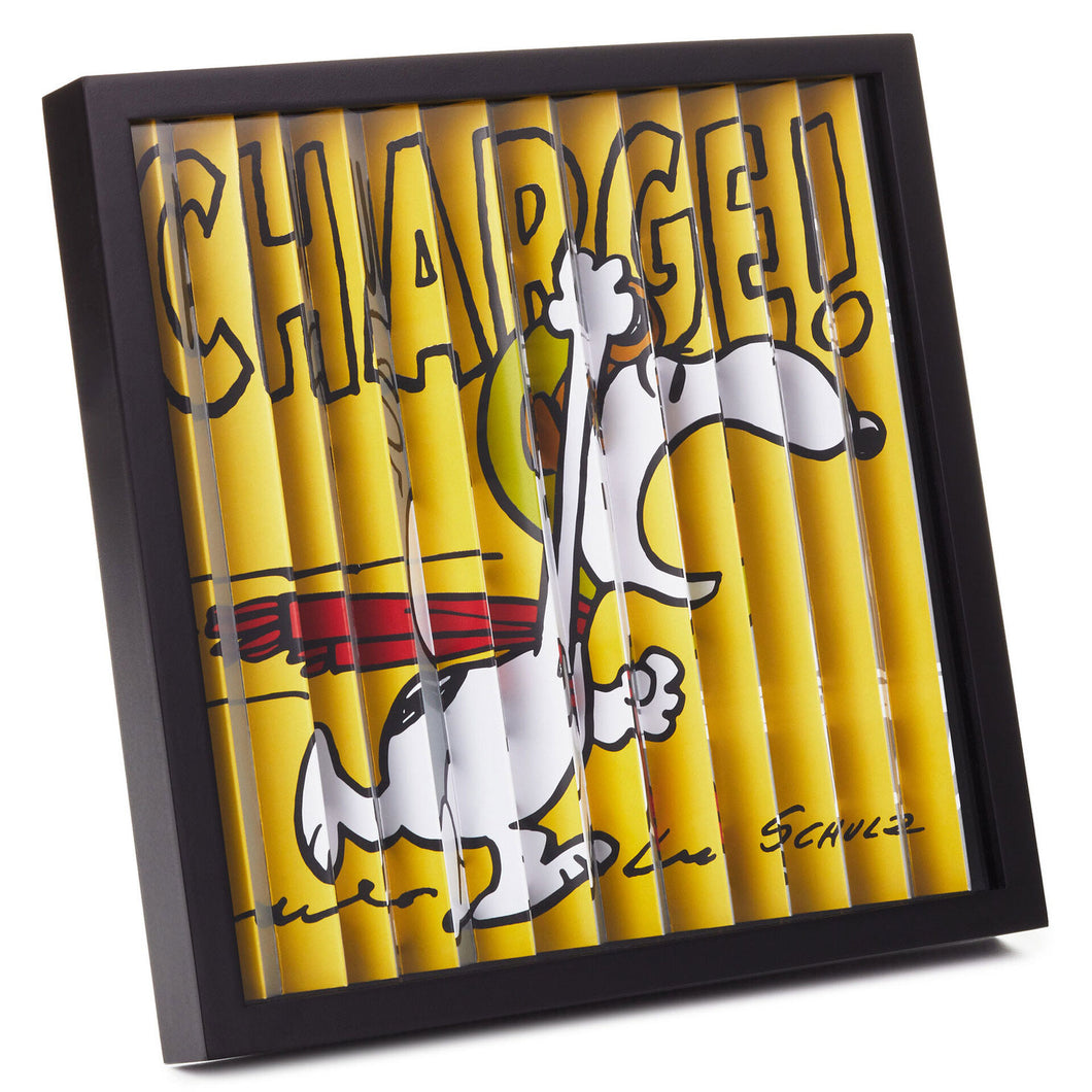 Hallmark Peanuts® Flying Ace Snoopy Dual-Image Framed Artwork, 10x10