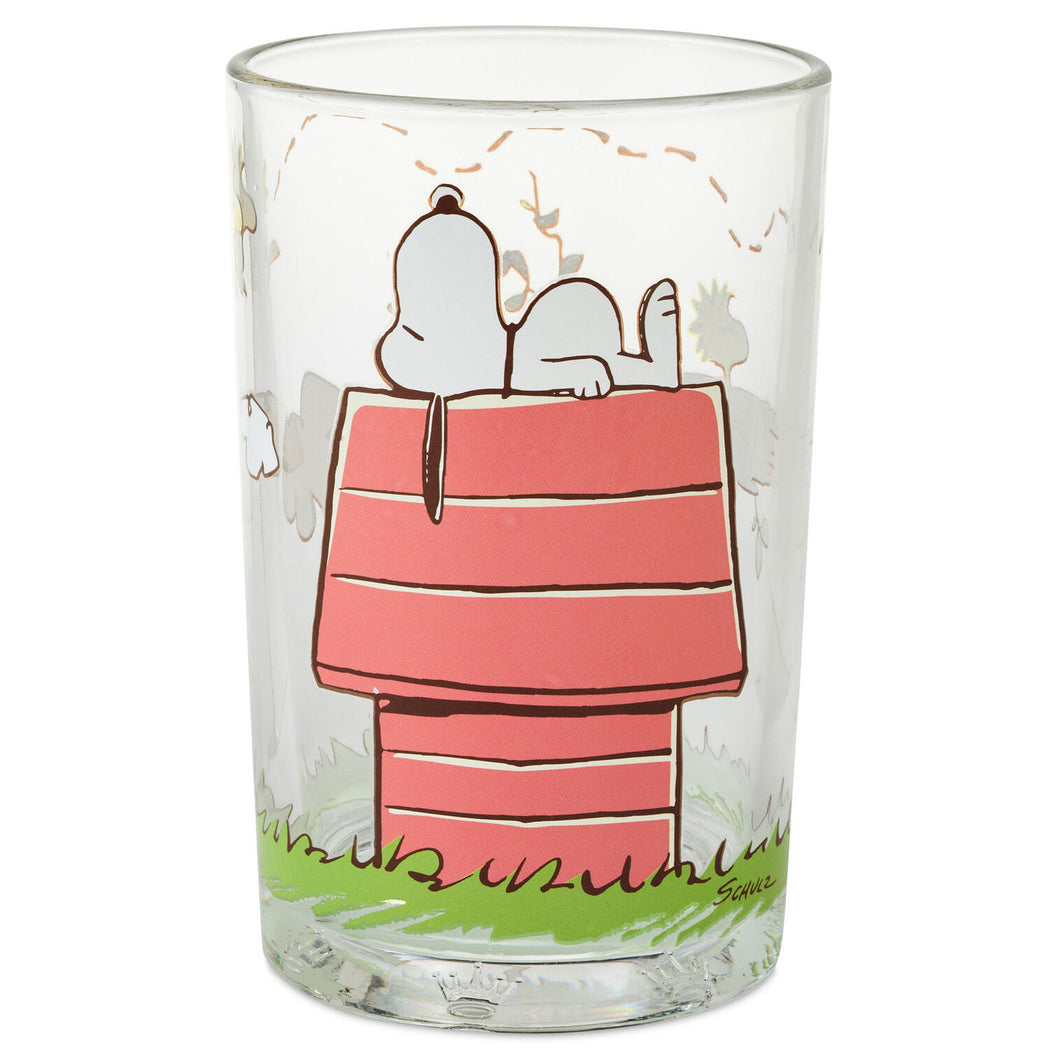 Hallmark Peanuts® Snoopy on Doghouse Collectible Drinking Glass, 13.5