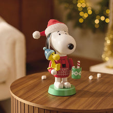 Load image into Gallery viewer, Hallmark Peanuts® Team Santa Snoopy Nutcracker Figurine, 9.5&quot;
